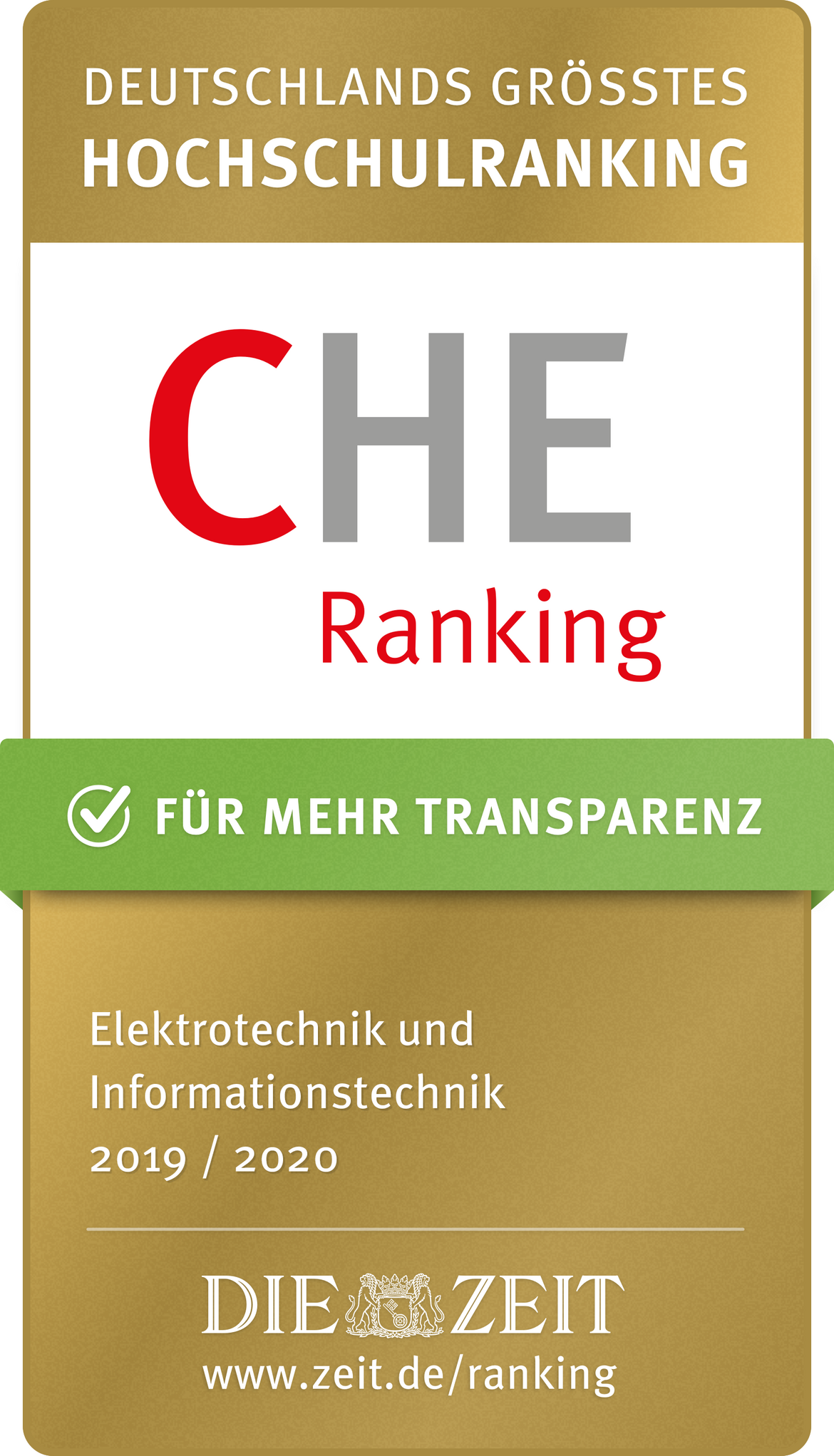 CHE Ranking 2019 - Elektrotechnik/Informationstechnik