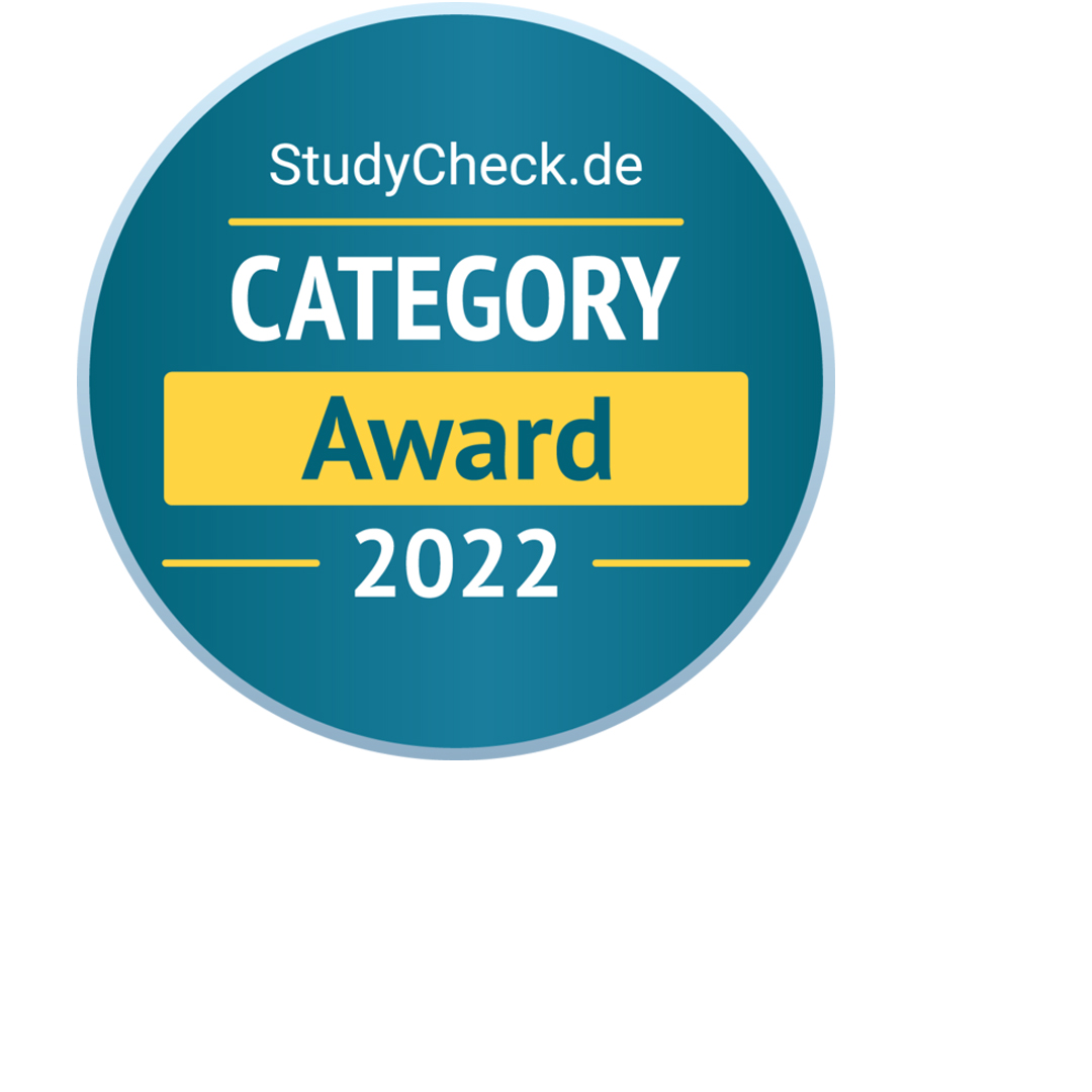 Studycheck Category Award 2022 - Hochschule Pforzheim eine der beliebtesten Hochschulen Deutschlands